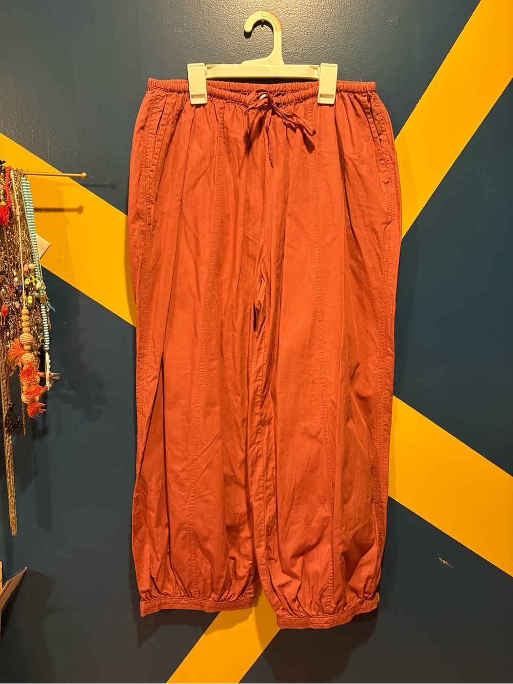 By Anthropologie Brick Red Balloon Pants EUC